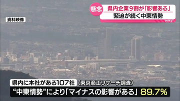 約9割の企業が事業にマイナスの影響…緊迫続く中東情勢に関する調査　福島