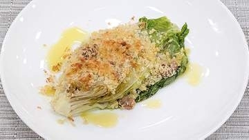 『皮ごと、まるごと捨てない料理』外葉も芯もまるごと【レタスのオーブン焼き】