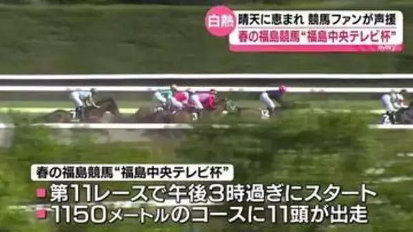 春の福島競馬「福島中央テレビ杯」開催　白熱のレースを制したのは…