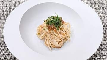 『ひんやりレシピ』和と洋の調味料で【梅と大葉の冷製うどん】