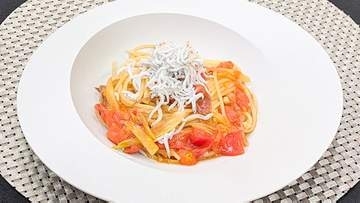 『ポン酢しょうゆ活用術』酸味をまろやかに【しらすとみょうがのポン酢パスタ】