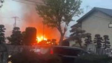 「火が見える」東北道・福島西IC付近の住宅街で火事　けが人なし