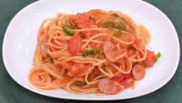 『「いわきのめぐみ 春トマト」を使って』さわやかな味わい【フレッシュトマトのナポリタン】