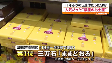 福島県観光物産館の土産1位はままどおる　300缶売れたクッキー缶も人気　福島