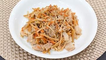 『万能調味料・ゆずこしょう』風味と辛味を生かして【きんぴらごぼう・ゆずこしょう風味】