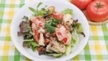 『「いわきのめぐみ 春トマト」を使って』ビール衣でサクッと【トマトのフリット　トマトソース】