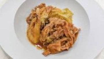 『あったかみそレシピ』トマト×みその組み合わせ【豚肉とキャベツのトマトみそ煮】