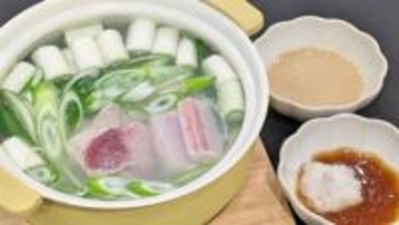 『食材2つ！シンプル鍋』切り方で食感の違いを楽しむ【ねぎま鍋】