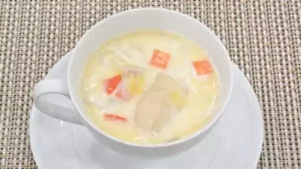 『牛乳アイデアレシピ』つるもち食感【すいとん入りクラムチャウダー】