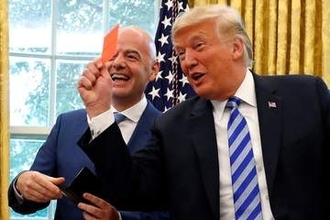 トランプ大統領が退陣要求のFIFA会長を擁護「恐ろしい間違いだ」　交代論牽制…「彼は素晴らしい」