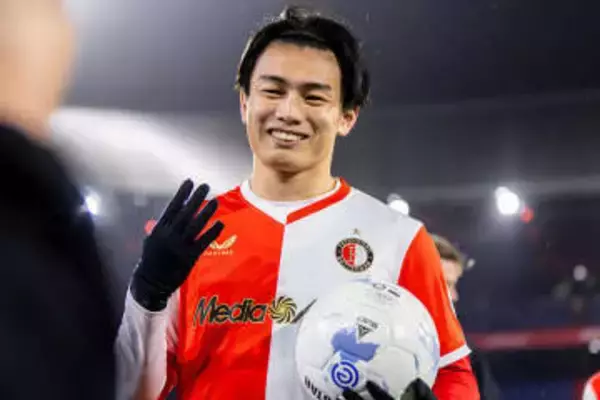 日本代表FW上田綺世が妻の第一子妊娠を報告　春頃に日本で出産予定「お互い支え合って」