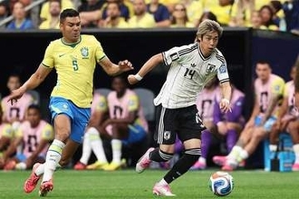 日本VSブラジル戦が「見づらい」　W杯デビューも…ファン反響「やっぱいいっすね」「見慣れない」