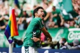 日本人をブンデス公式絶賛「見事なクロス」　先制点演出…現地喝采「完璧なタイミング」