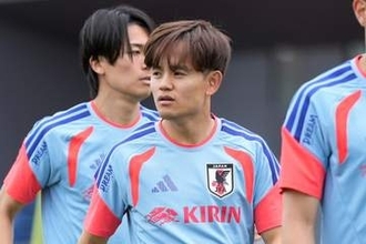 久保建英、ブラジル戦欠場が決定的　前日は別メニューで調整…左膝にはテーピング