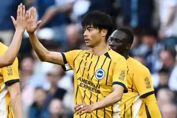 元日本代表も唸る「すげえ」　三笘薫のボレー弾…緊急出場も「完璧でした。これを一発で」