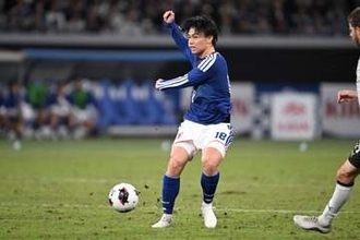 日本代表、ニュージーランドから先制ゴール　上田綺世が豪快左足弾…中野就斗のクロスが起点に
