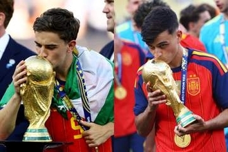 スペイン23歳が「有言実行」　W杯優勝の公約を実現…ピンク＆白が「かっこよすぎん？」