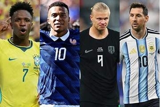 W杯得点王争いが過熱　5発メッシを追うエンバペ、ハーランド、ヴィニシウス…スター揃い踏み