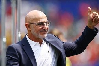 シュート23本の猛攻で圧勝、スペイン監督「喜ぶ理由は無数にある」　EUROとの“2冠”へ「まだ天井ではない」