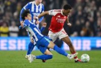 三笘薫に現地メディア「足首の負傷の疑い」　前半交代で「6」…日本代表にも緊急事態