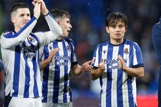 久保建英が今季初アシスト、約1年半ぶり　2点差追いつくも2-3惜敗…ソシエダは6戦ぶり黒星