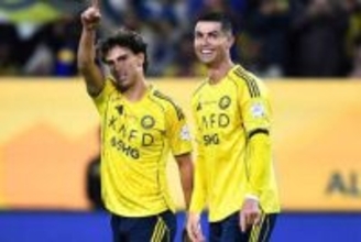 足でも頭でもない…ロナウドが決めた“意外な部分”「ついに」　執念にファン驚愕「引き寄せてる」