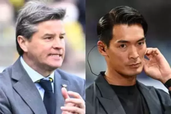 Jクラブ監督同士で再会「激エモ」　教え子との熱い抱擁が「浦和サポからしたらアツすぎる」