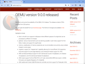 「QEMU 9.0」が公開 ～オープンソースの汎用マシンエミュレーターおよび仮想化ソフト／Windows向け64bit版インストーラーも利用可能