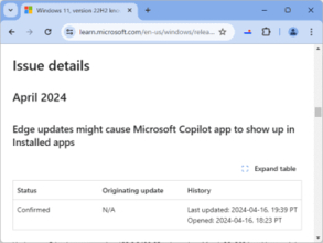 「Edge」の更新で珍現象、「Microsoft Copilot」を名乗るアプリが勝手にインストール（？）される／Microsoftが手違いを認める