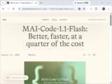 「品質は上がったのに価格は1/4 ～Microsoft、軽量コーディングモデル「MAI-Code-1.1-Flash」を発表／「GitHub Copilot」ですでに本番稼働」の画像1