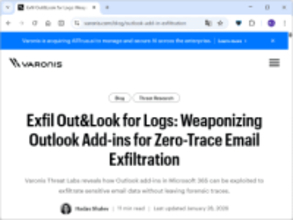アドイン経由で「Outlook」から機密メールを盗む「Exfil Out&Look」攻撃／米セキュリティ企業が明らかにするも、Microsoftによる対応の予定なし