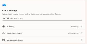 iPhoneやAndroidの写真・動画を「OneDrive」へ簡単バックアップ、Windows 11の［設定］に導線が追加