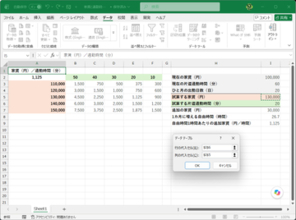 ExcelのWhat-If分析を使って引っ越しで増える自由時間の時間あたり価格をシミュレート【残業を減らす！Officeテクニック】