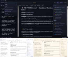 Webブラウザー上で動作しDOCXも読み込めるMarkdownエディター「MD//WORKS」v1.5.2　ほか【ダイジェストニュース】
