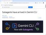 「「Gemini CLI」がサブエージェントに対応 ～雑務の並列実行や専門家への委託が可能／カスタマイズも簡単、「@」で明示的に呼ぶことも」の画像1