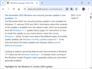 Microsoft、新機能のプレビューパッチ「KB5070311」を公開、2025年11月分が出そろう／壁紙やCopilot+ PCの機能強化など、12月は休暇のためプレビューパッチの提供なし
