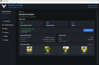 NPUで「Stable Diffusion 3.5」の画像生成ができる「HK NPU STUDIO」