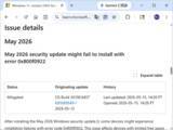 「2026年5月のセキュリティパッチ「KB5089549」に問題、一部デバイスでインストール不能／Microsoftが回避策を案内」の画像1