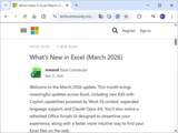 「「Microsoft Excel」の2026年3月アップデート ～「Office Scripts」のUIを刷新／「Claude Opus 4.6」も利用可能に」の画像1