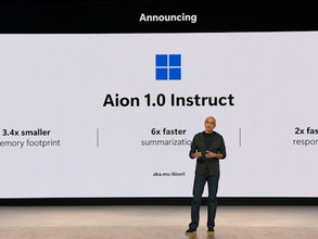 Microsoft、新しいオンデバイスモデル「Aion 1.0 Instruct」「Aion 1.0 Plan」を発表／「Instruct」はCPUだけでも動作。「Plan」は完全なローカルエージェント機能を備える