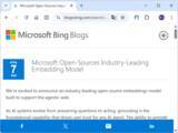 「Microsoft、オープンソースの新しい埋め込みモデル「Harrier」を発表／「Gemini Embedding 2」を凌駕、次世代「Bing」検索やエージェントのグラウンディング基盤」の画像1