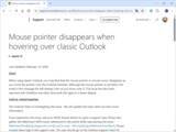 「クラシック版「Outlook」でマウスカーソルが消失……復活方法をMicrosoftが案内／「OneNote」や他の「Microsoft 365」アプリでも報告あり」の画像1