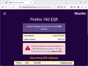 Windows 7でも使える「Firefox」のサポートが5度目の延長、2027年3月まで利用可能に／macOS 10.12、10.13、10.14にも適用