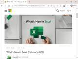 「「Microsoft Excel」の2026年2月アップデート、AI機能はよりシンプルに／「エージェント モード」の提供地域も拡大」の画像1