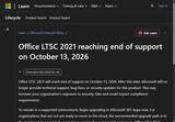 「「Microsoft Office LTSC 2021」のEoSは2026年10月13日 ～Microsoftが注意喚起／サポート終了前に後継製品への移行を推奨」の画像1