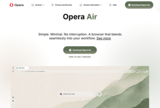 Opera、マインドフルネスWebブラウザー「Opera Air」をリニューアル／初期状態はウィジェットやスピードダイヤル、不要なシステム通知などを排除