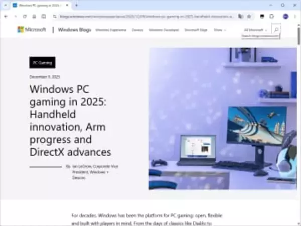 ハンドヘルド、ARM64への対応で大きな進歩 ～2025年の「Windows 11」ゲーム機能／新技術「Advanced Shader Delivery」（ASD）で初回起動を80％～95％以上も高速化