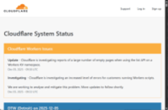 「Cloudflare」に再び障害 ～「Zoom」「メルカリ」「Square」「Canva」など影響多数【20:20追記】／20時15分現在、障害は解消している模様。すべてのステータスが『Operational』に
