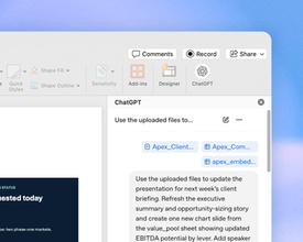 「ChatGPT」が「PowerPoint」のアドインに、無料プランを含む全プランでベータ提供／プレゼンの作成・編集をAIが支援、「ChatGPT for Excel」に続くOffice向けの第2弾