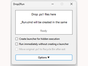 PS1ファイルのドラッグ＆ドロップでPowerShellスクリプトを実行「Drop2Run」v1.3.0　ほか【ダイジェストニュース】